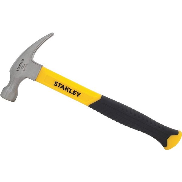 Stanley Nail Hammer, 16 oz Head, Smooth Head, HCS Head, 12-3/4 in OAL STHT51511